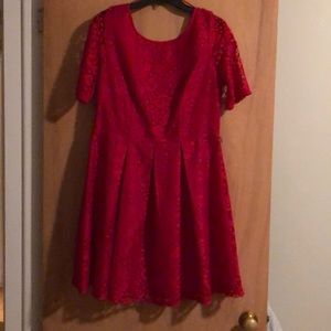 Lace Red Dress